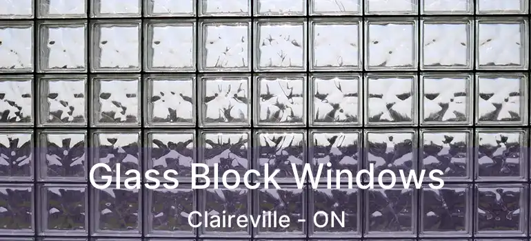  Glass Block Windows Claireville - ON