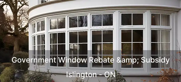 Government Window Rebate & Subsidy Islington - ON