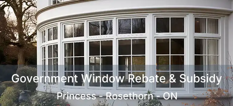  Government Window Rebate & Subsidy Princess - Rosethorn - ON