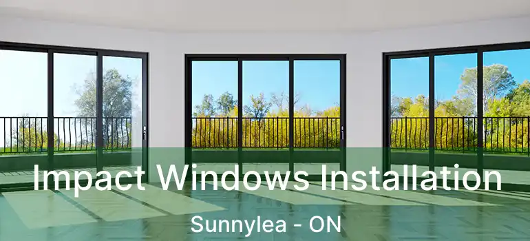  Impact Windows Installation Sunnylea - ON